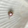 12X14mm Japan Kasumi drop pearl silver pendant