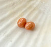 INCREDIBLY CUTE *PAIR* OF NATURAL WILD FOUND HORSE CONCH PEARLS