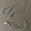 18K PEARL DROP ON SEED BEAD PLAY NECKLACE #4