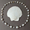 South SEa pearl play on solid 14K yellow gold wrap necklace