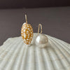 rise and shine pearl and shell earrings