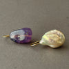 lavender chalcedony and fresh water pearl earrings