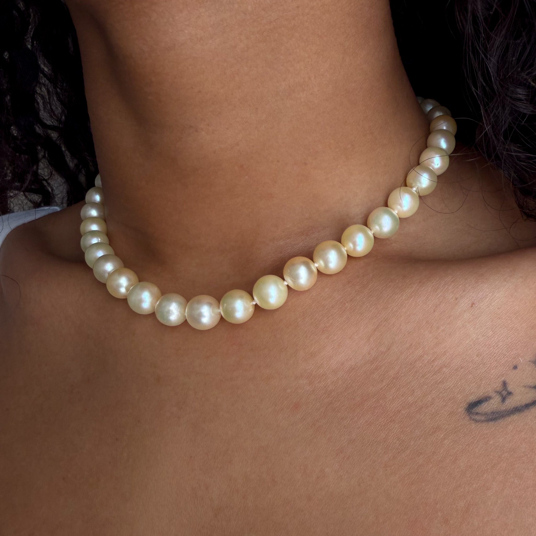 Exquisite LARGE SIZE Japanese Akoya Pearl Necklace– Kojima Pearl