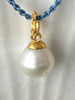 WHITE SOUTH SEA PEARL PENDANT WITH EXTRA WIDE DOT BAIL