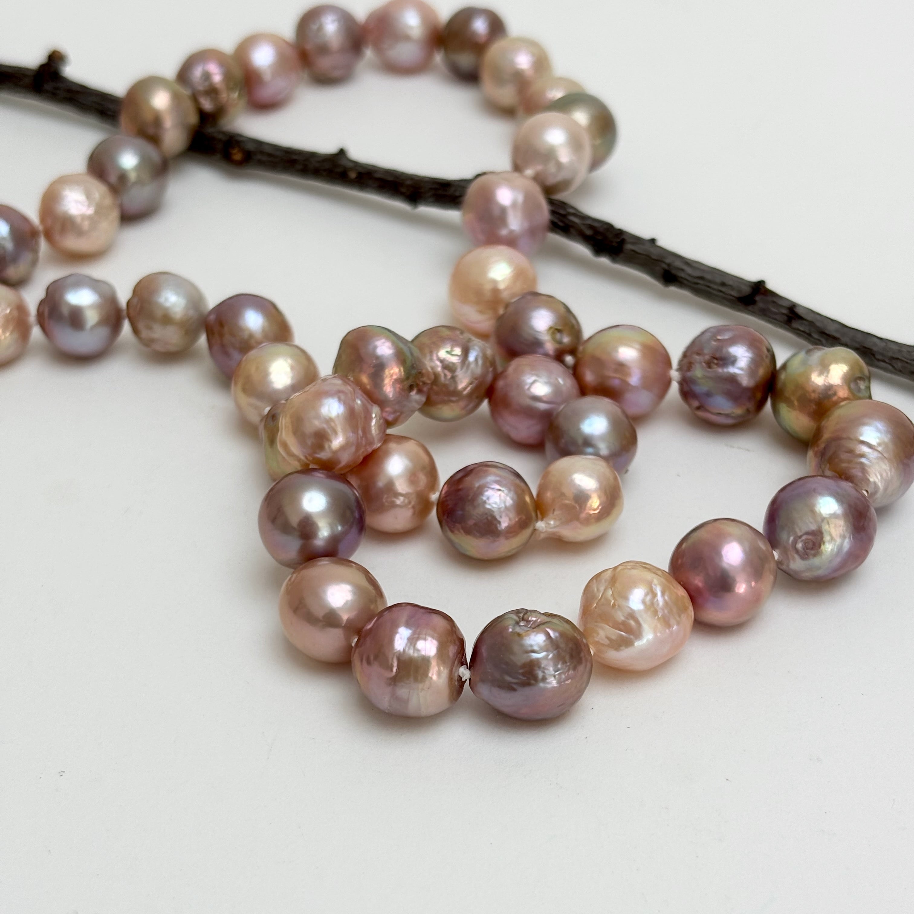 Necklace flush woman chain miyuki pearls and hot Chinese pearls partitioned brown