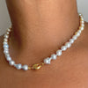 water reverence necklace with solid 18K yellow gold (1)