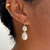 job's tears and fresh water pearl earrings
