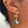 giant Tahitian pearl fruiting earrings