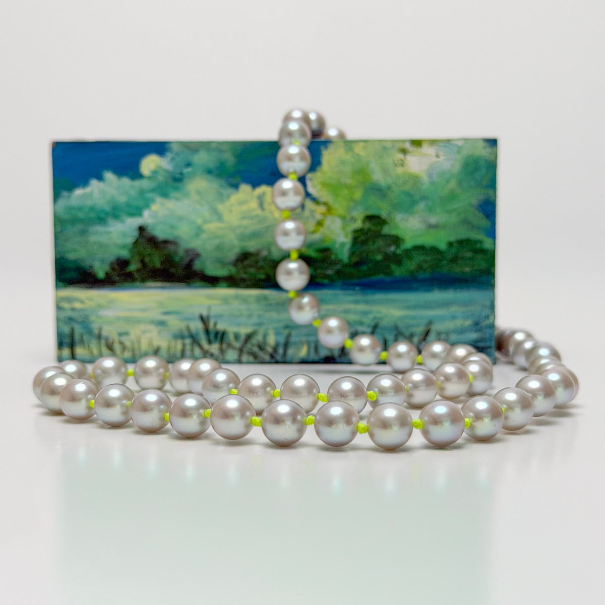 vintage Japan Akoya pearls on 