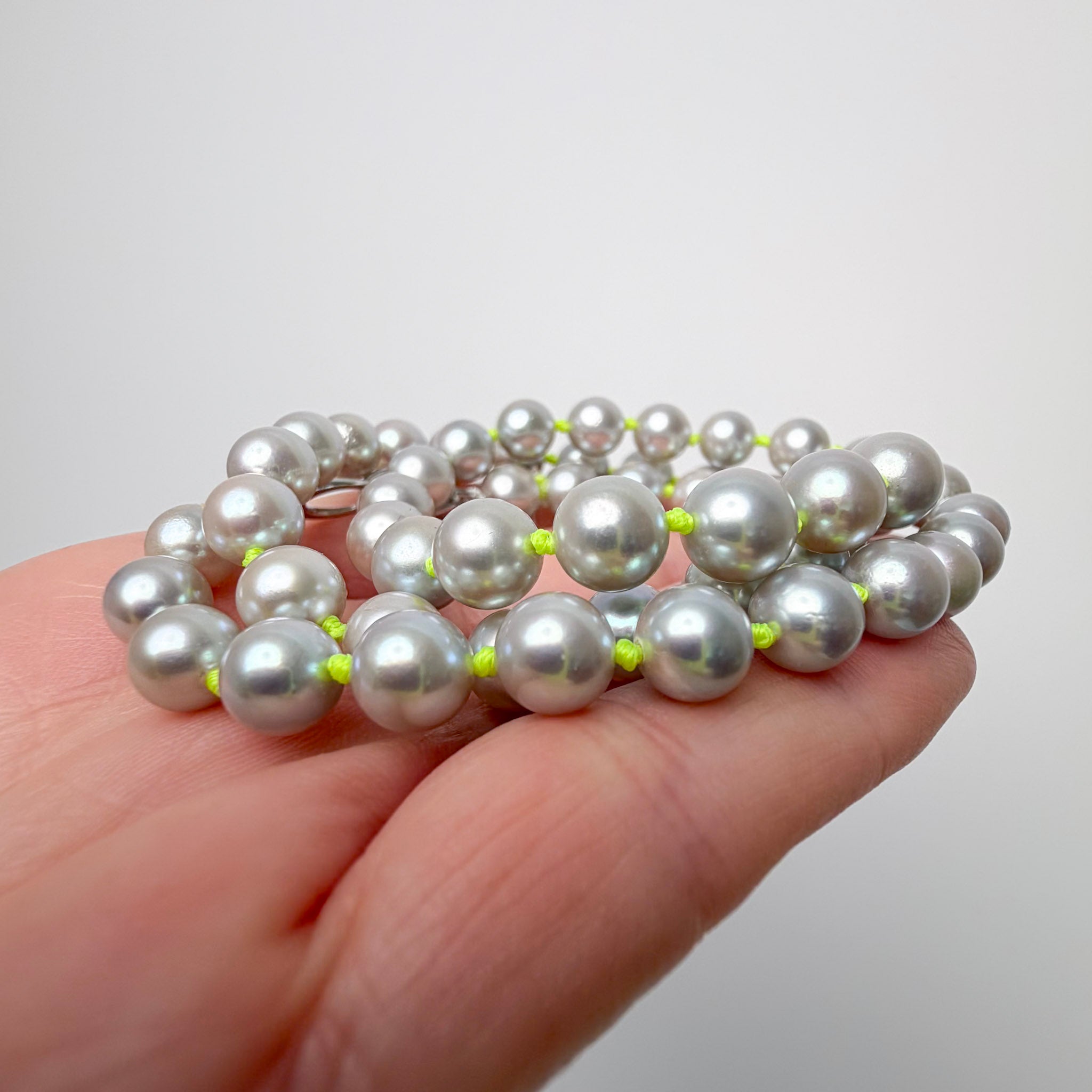 vintage Japan Akoya pearls on 