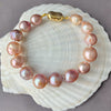 peachy high luster Japan Kasumi pearl bracelet
