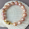peachy high luster Japan Kasumi pearl bracelet