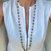 Tahitian and deep golden freshwater wrap pearl neclace