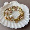olive garden baroque golden keshi necklace