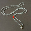 14K PEARL DROP ON SEED BEAD PLAY NECKLACE #5