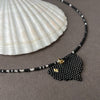 light in the heart seed bead and pearl necklace