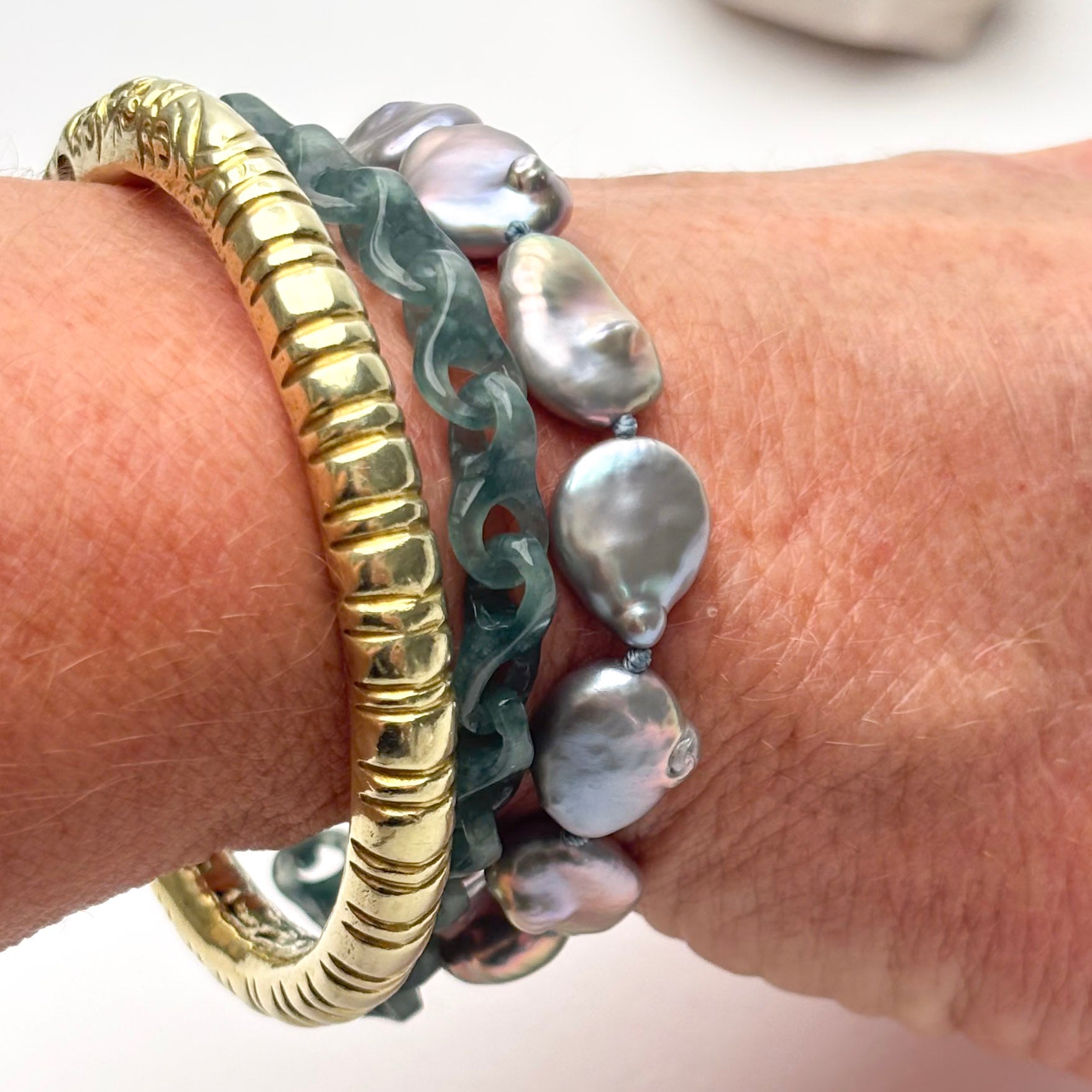 ジディール baroque perl bracelet Pink Baroque Pearl Bracelet | Mociun