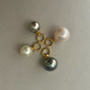 deep black Tahitian pearl pendant with extra wide dot bail