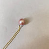 12mm round Japan Kasumi pearl on sterling silver pendant