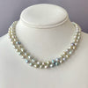 baby natural color Japan Akoya baroque pearl necklace