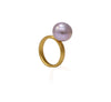 Champagne ripple Chinese Freshwater pearl ring-1