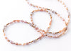 light airy rope of mixed keshi pearls