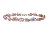 Dark Rainbow Pink Flame Flameball pearl necklace