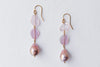 prettier in pink pearl earrings