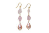 prettier in pink pearl earrings