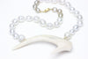south sea pearl and antler statement necklace