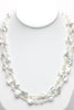petal pearl waterfall rope necklace
