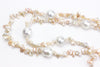 south sea pearl and chinese freshwater petal rope necklace