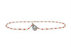 Mediterranean Red Coral and Tahitian pearl chain necklace