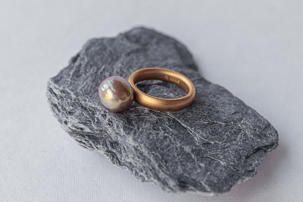 Round Japan Kasumi pearl ring