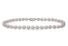 Luminous White Rippled Freshwater pearl necklace