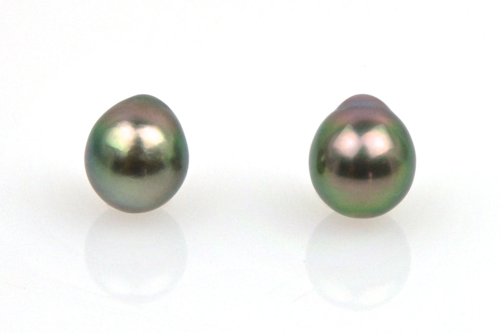 deep sea tahitian pearl drop pair