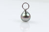rainbow silver tahitian pearl drop pendant
