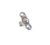 sea of cortez mabé pearl ring with abalone shell