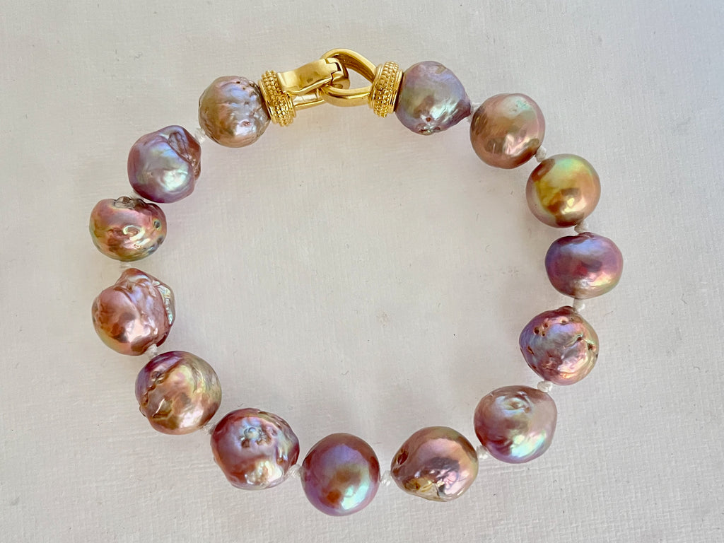 deep purple Japan Kasumi pearl bracelet