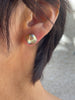 metallic luster Japan Kasumi pearl stud earrings