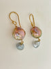 Japan Akoya and Japan Kasumi pearl two tier earrings