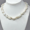 strand of white feather pearls