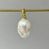 white pillow drop pearl pendant