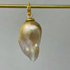 bright and shiny baroque fresh water pearl pendant