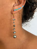 mix match Tahitian keshi crane top earrings