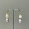 double Spring drop pearl earrings