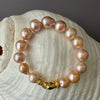 mixed texture apricot color Japan Kasumi pearl bracelet