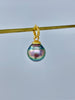 rainbow peacock Tahitian pearl pendant