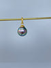 rainbow peacock Tahitian pearl pendant