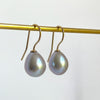 timeless silver drop pearl earrings